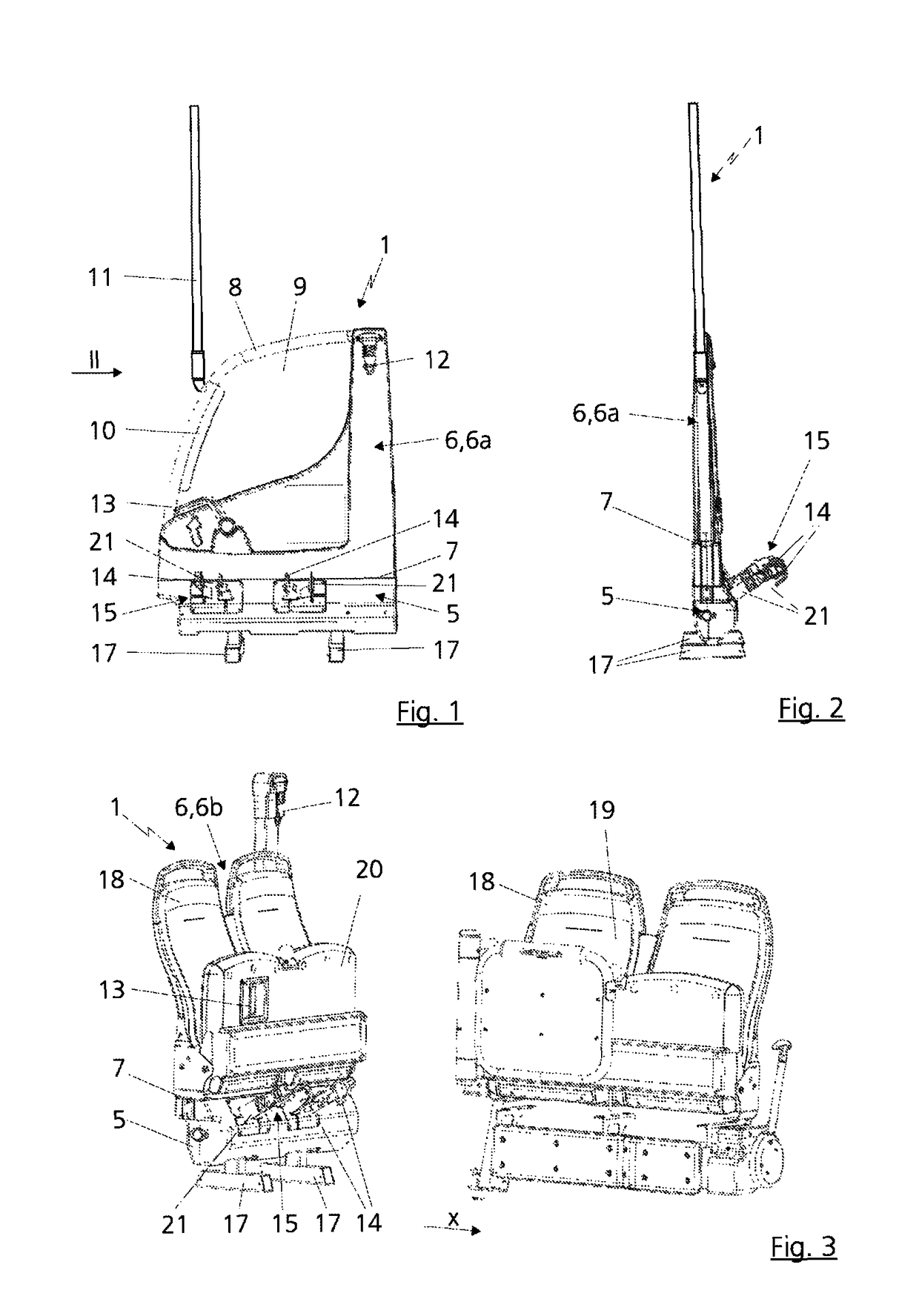 Modular element for a vehicle