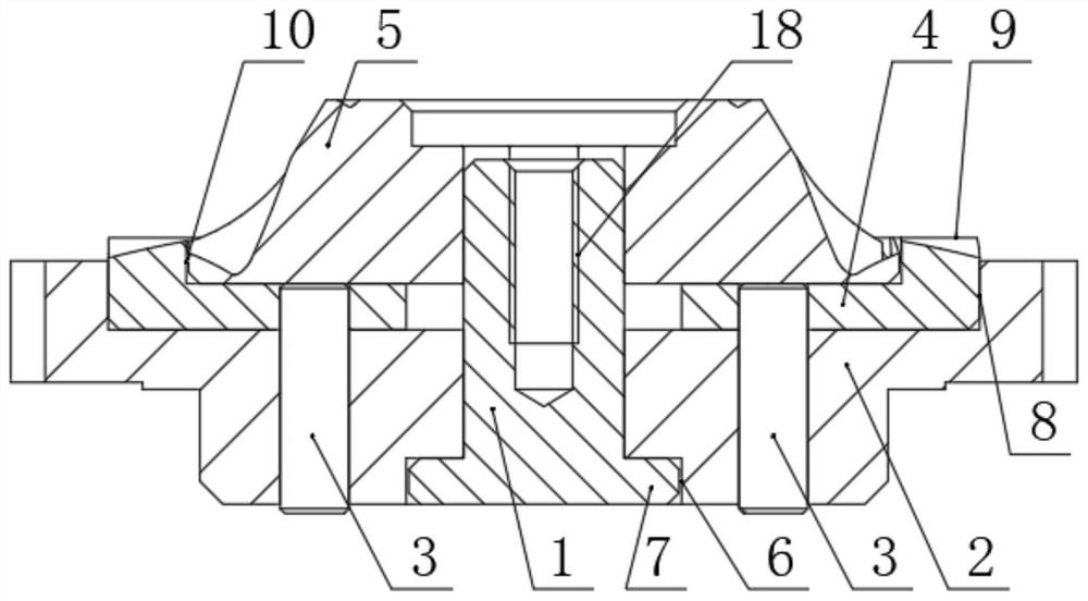 Combined cutting tool for automatic grinding device of spotwelding electrode