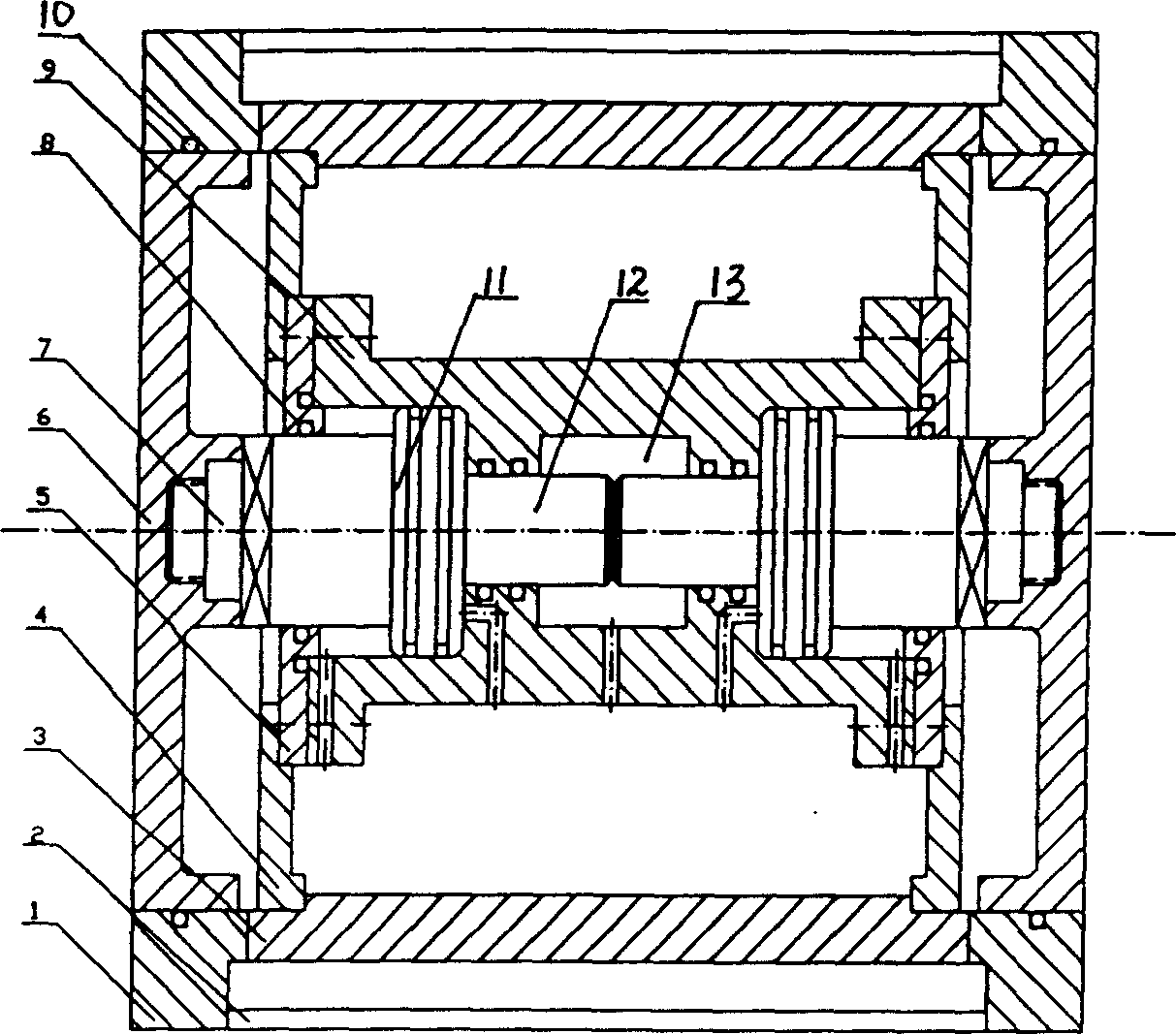 Deep horizontal load testing instrument