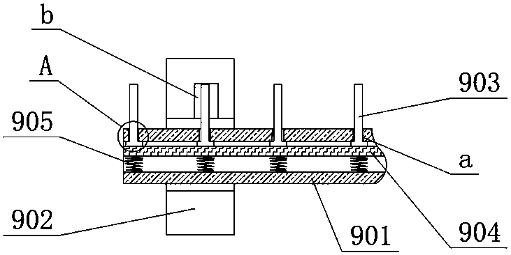 Low-damage automatic vehicle hauling device for road traffic