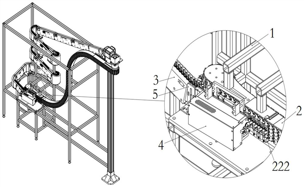 Pre-filled syringe clamping and conveying system