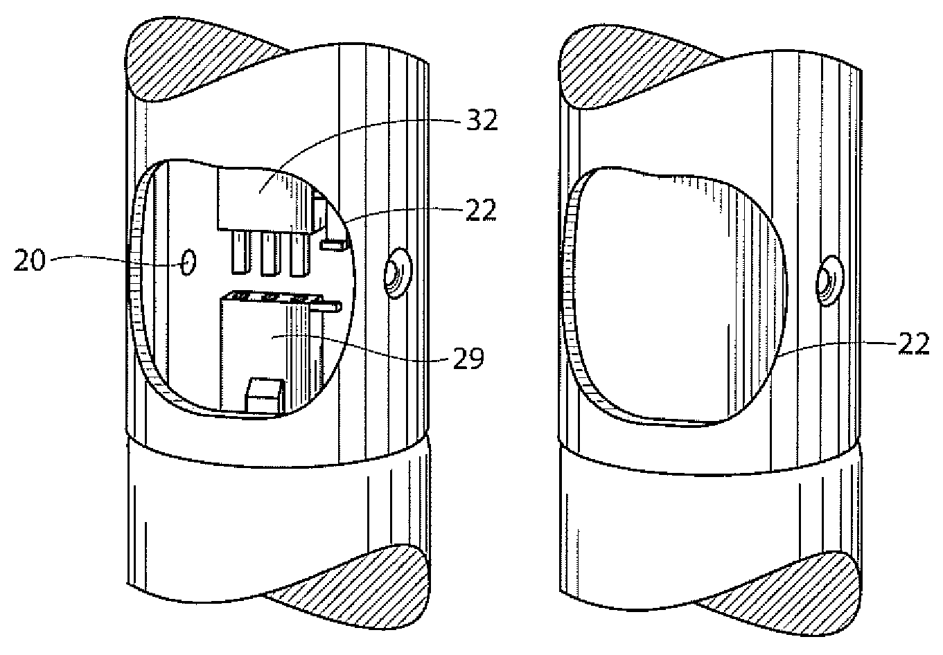 Electrical connector within tubular structure