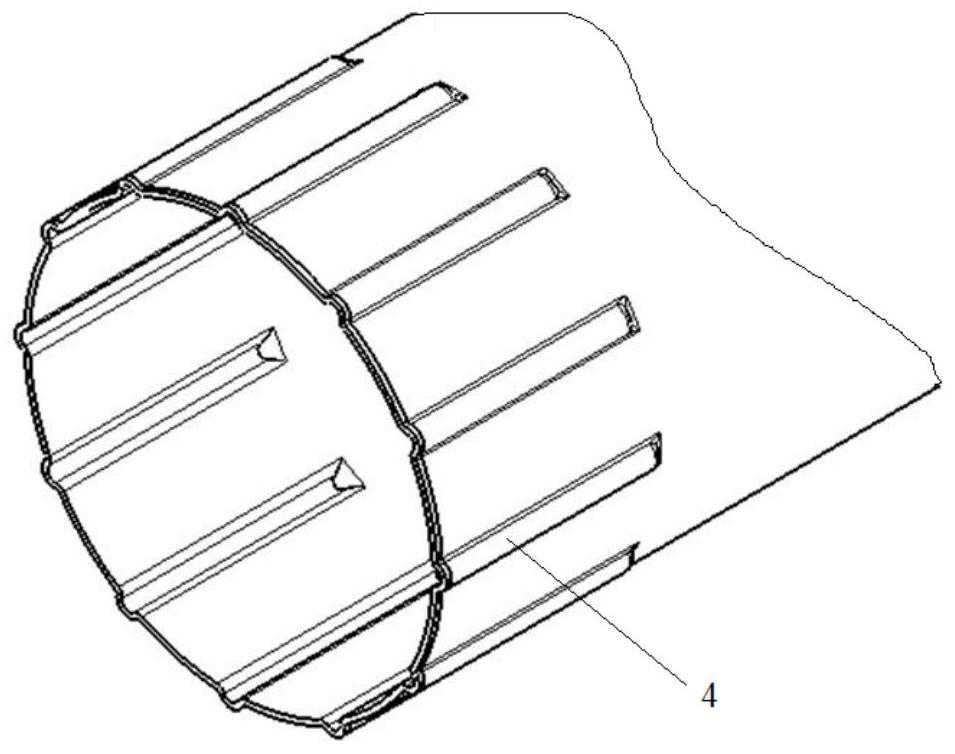 Composite axle tube connected with metal joint