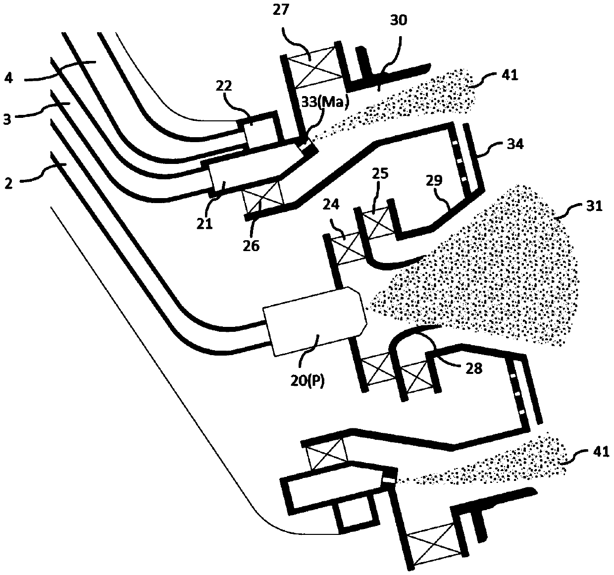 Fuel classification device, engine combustion chamber and aero-engine