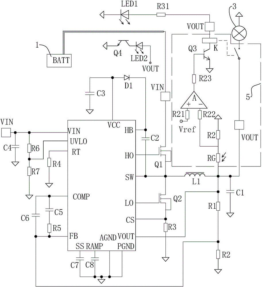 Electric vehicle voltage converting circuit