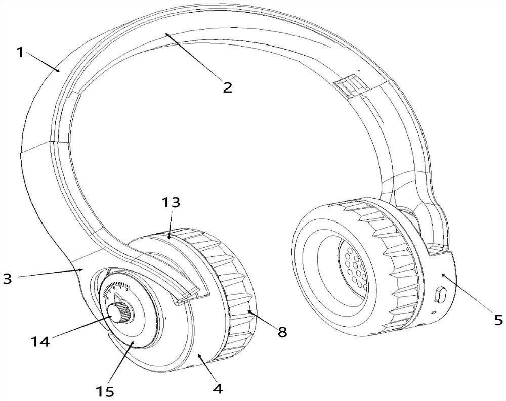 Anti-head-lowering intelligent error correction and cervical vertebra protection headset structure