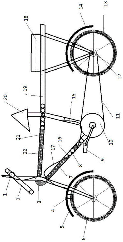 Telescopic bicycle frame