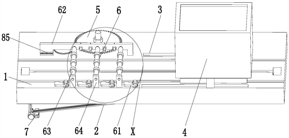 A plate slotting machine