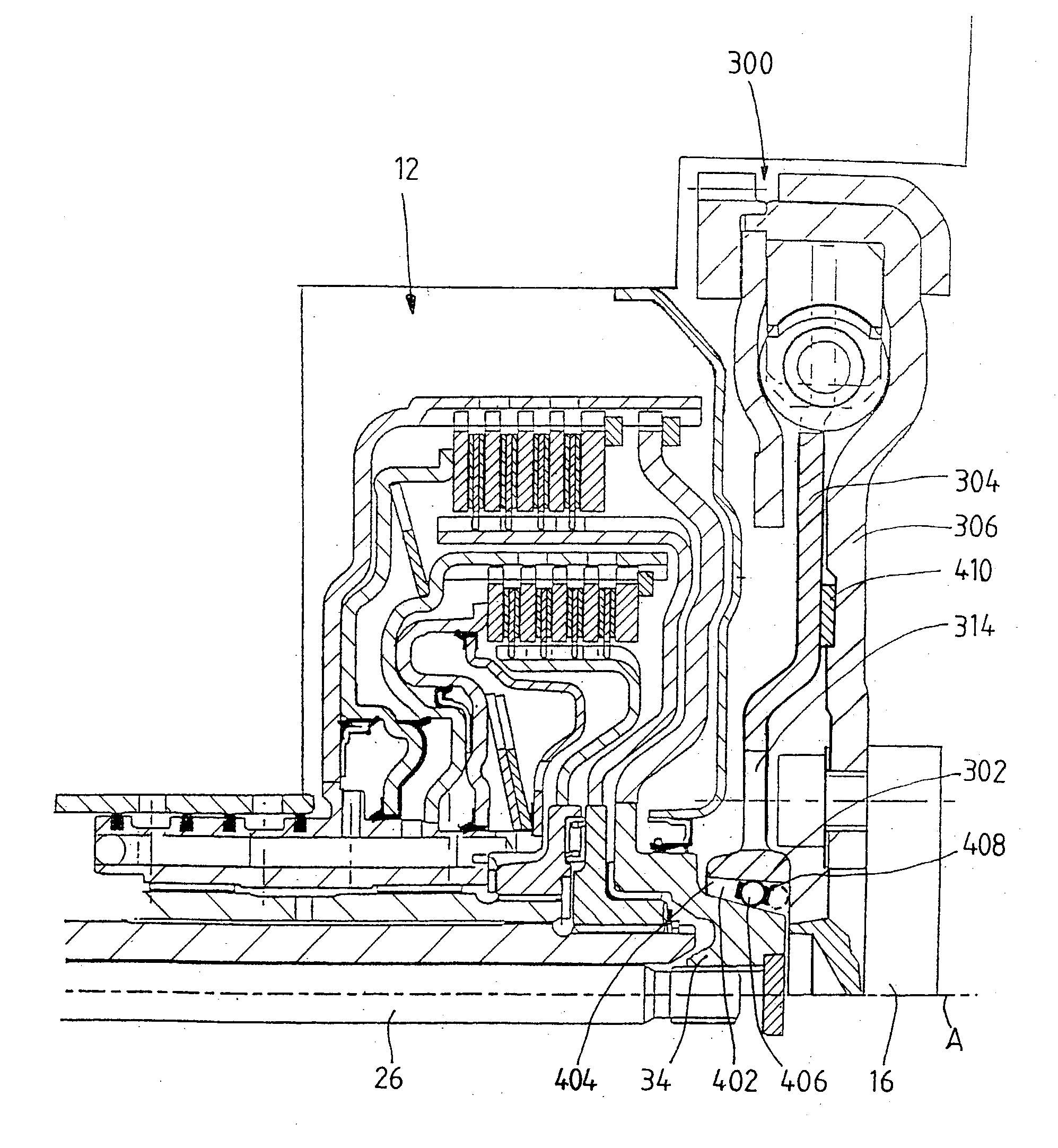 Rotary driving insertion connection, particularly for transmitting torque in a drivetrain of a motor vehicle
