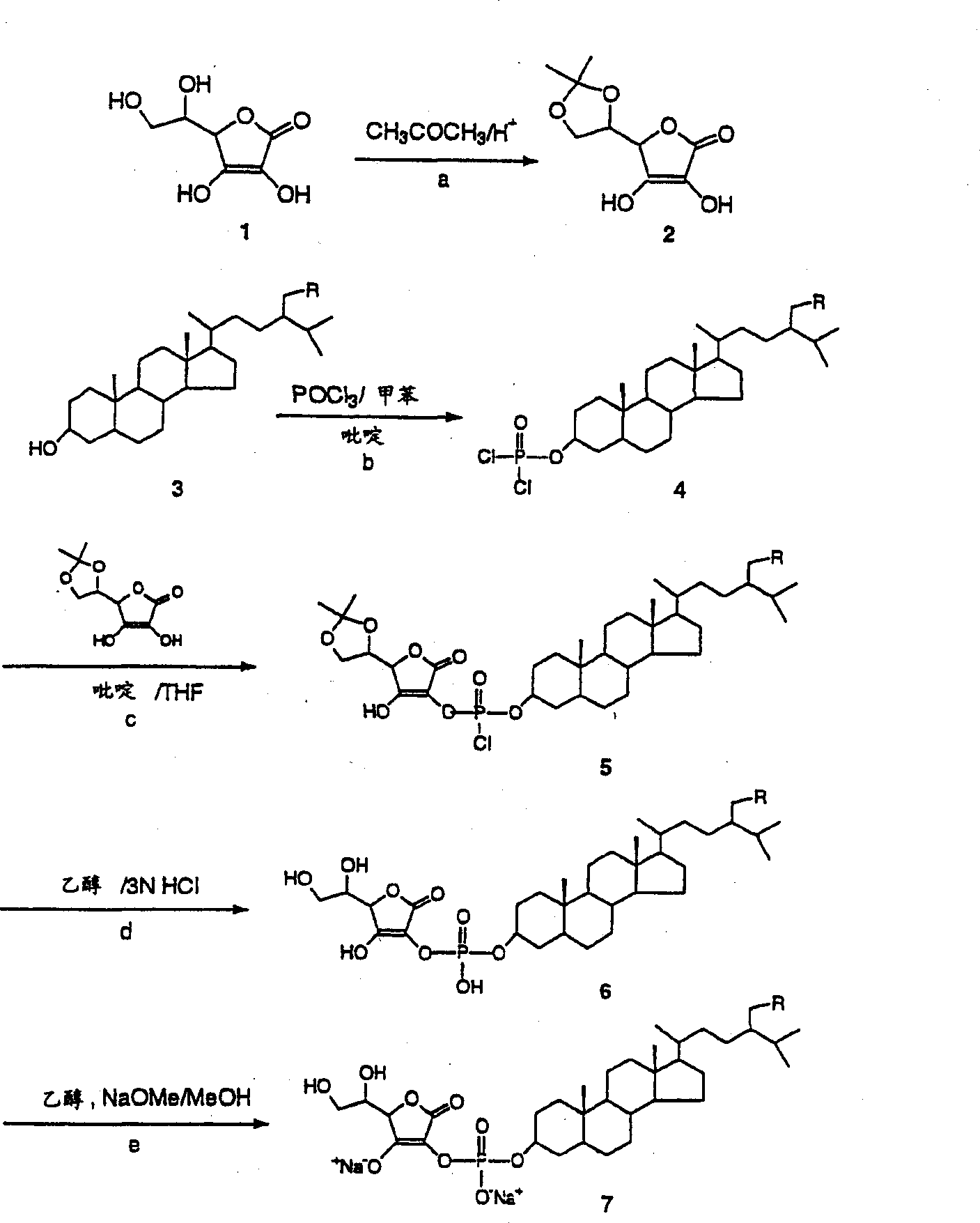 Conjugates of phytosterol or phytostanol with ascorbic acid and use thereof in treating or preventing cardiovascular disease