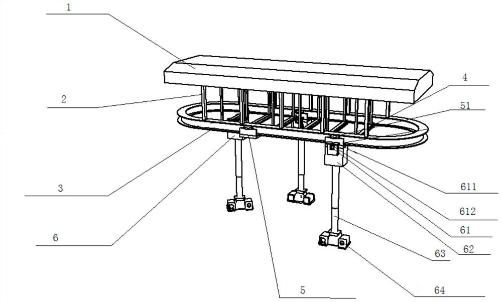 Rail-mounted overhead rail robot multi-machine scheduling method
