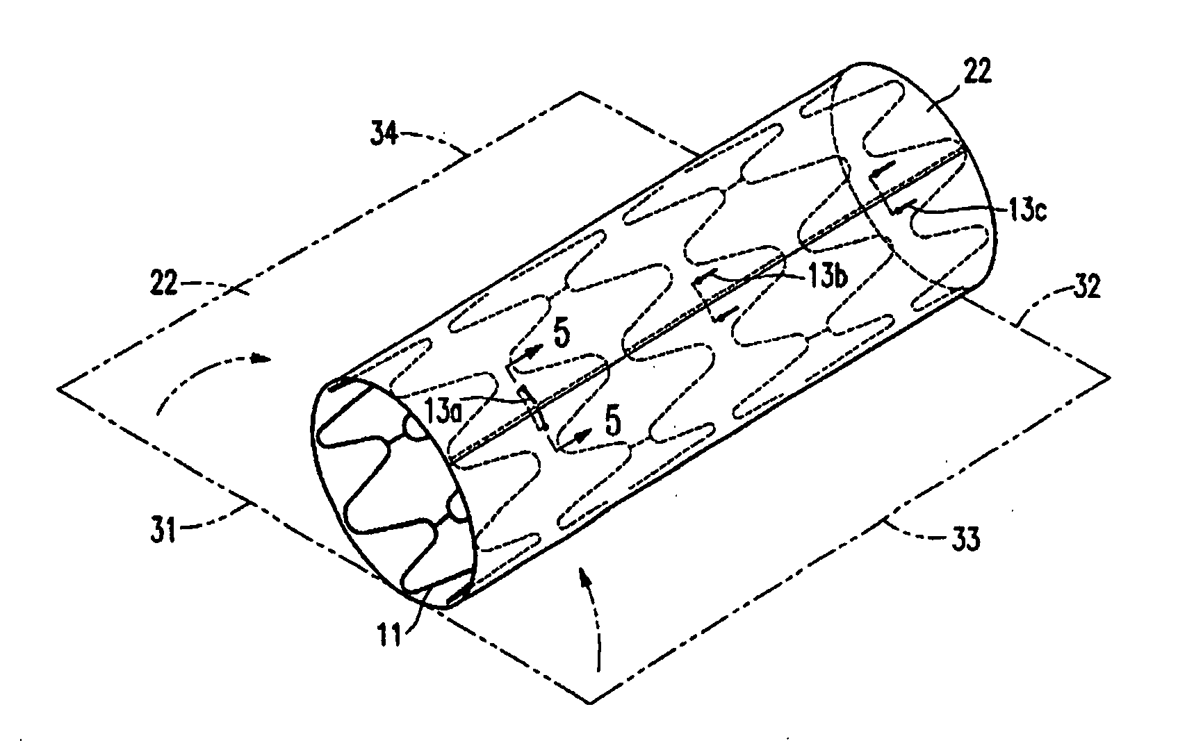 Stent with cover connectors