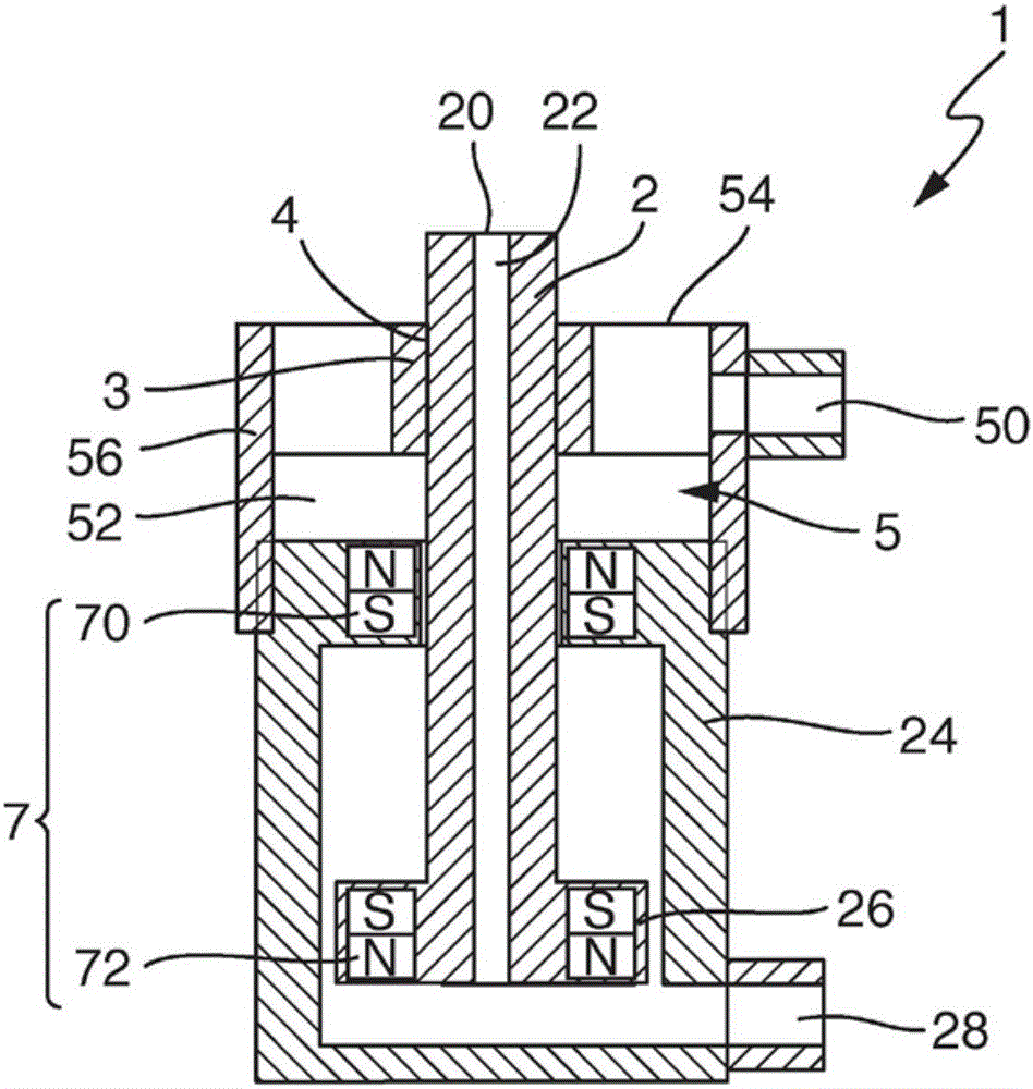 Device for rinsing a container with a rinsing medium