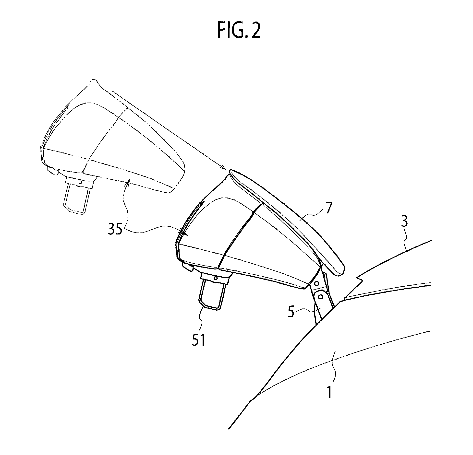 Arrangement structure for charging port cover