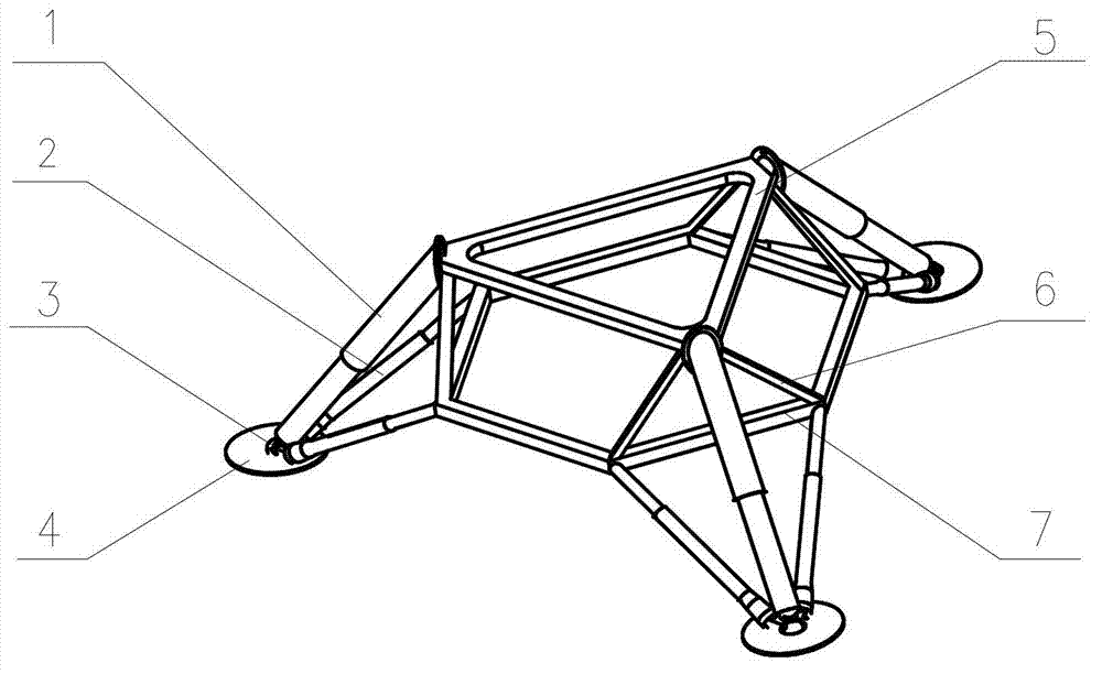 Attached device of deep-space week-gravitation celestial body and method for constructing attached device
