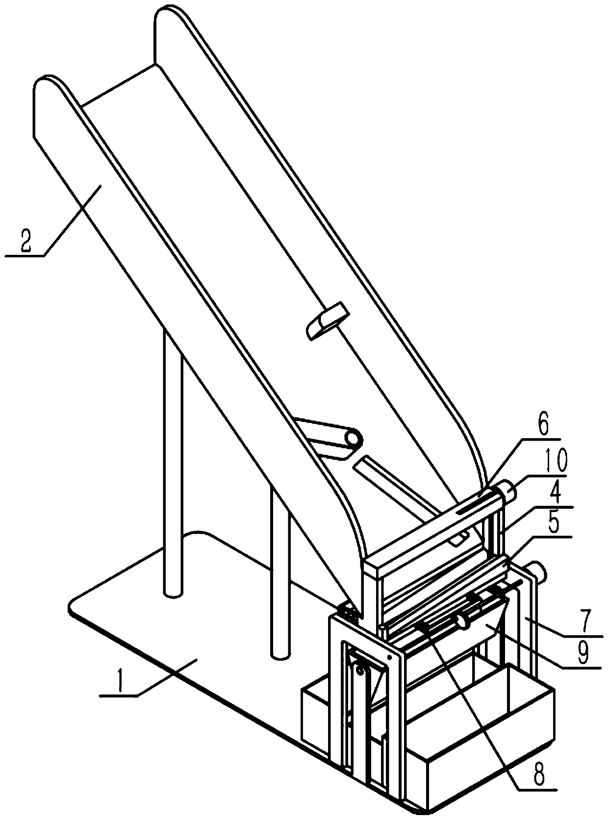 Tower screw shell processing device