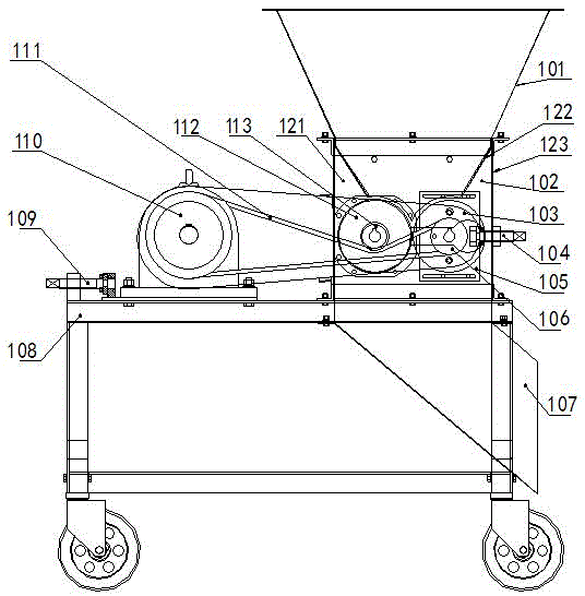 Poppy fruit preliminary processing integrated device and processing method