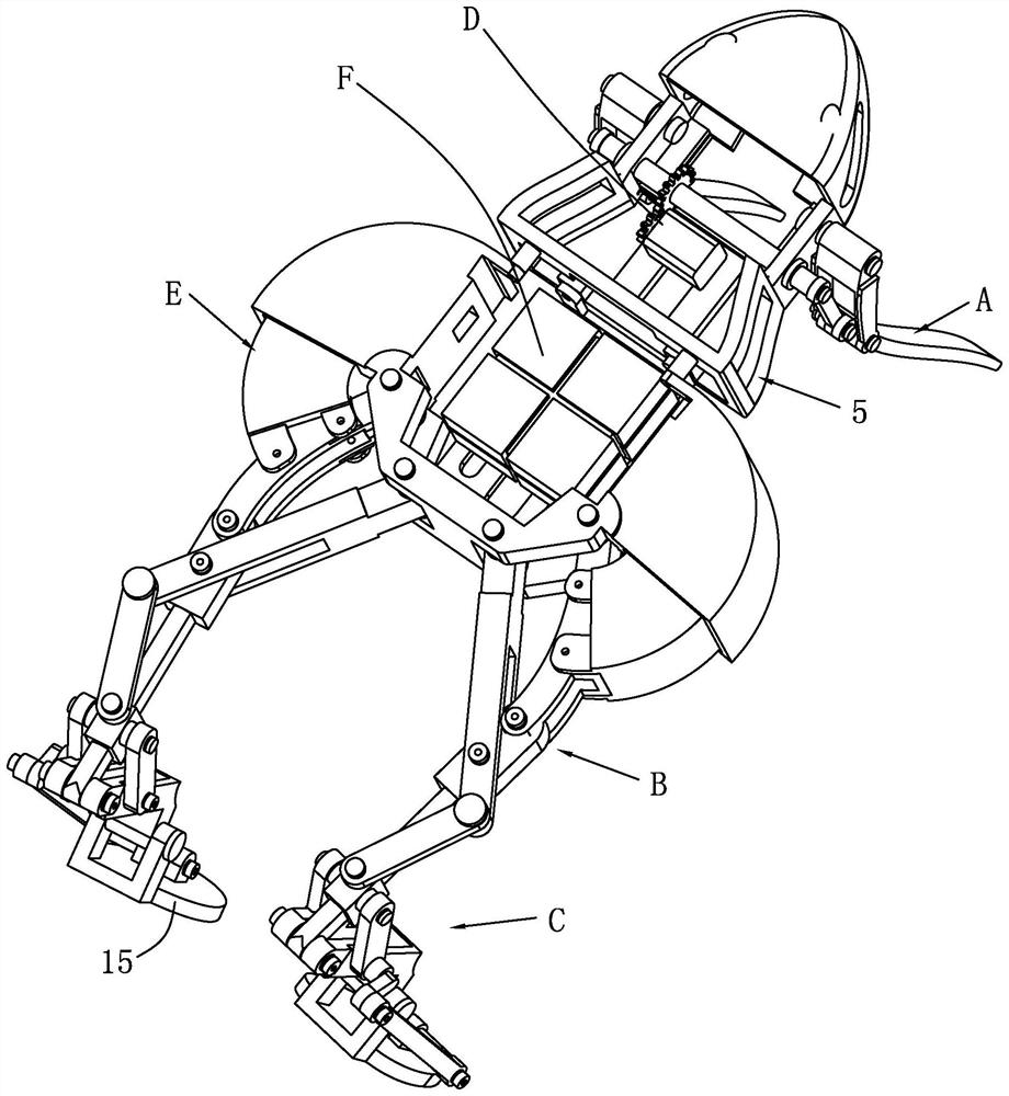 A kind of imitation frog jumping robot and method based on explosion drive