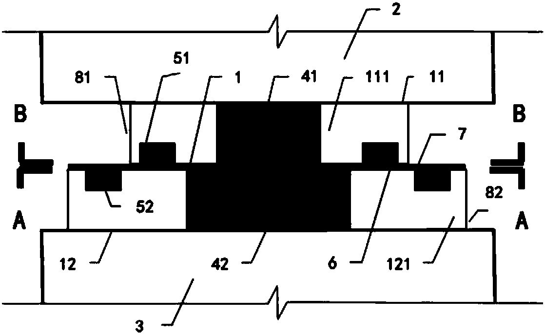 A sliding shock-isolation bearing