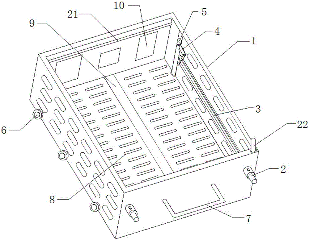 Drawer structure of low-voltage cabinet