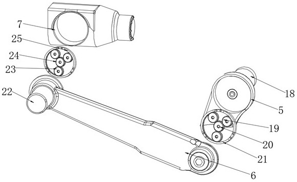 Guide wire leading-in device for cardiac interventional therapy