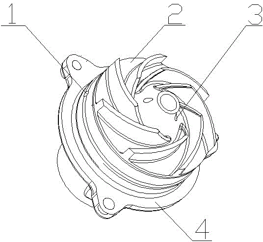 Self-circulation cooling mechanism for automobile water pump seal