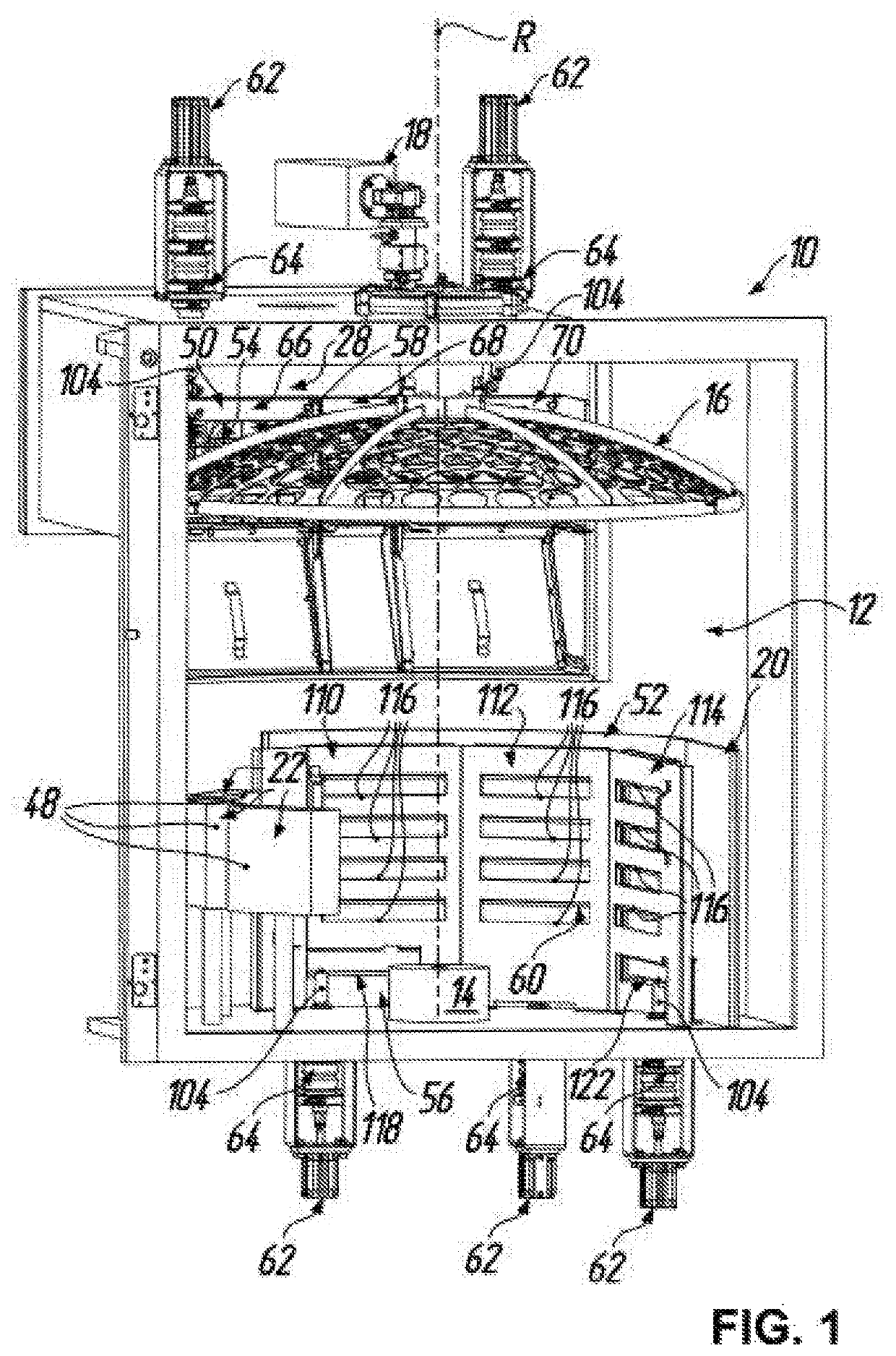 Box coating apparatus for vacuum coating of substrates, in particular spectacle lenses