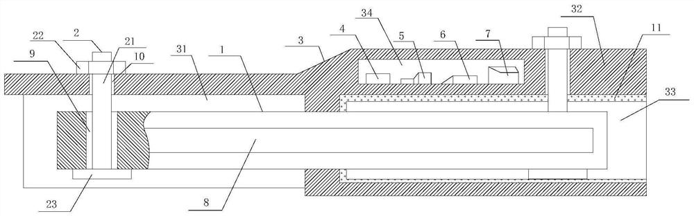 A terminal structure for electric vehicle power battery pack