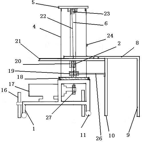 Wall building and painting device