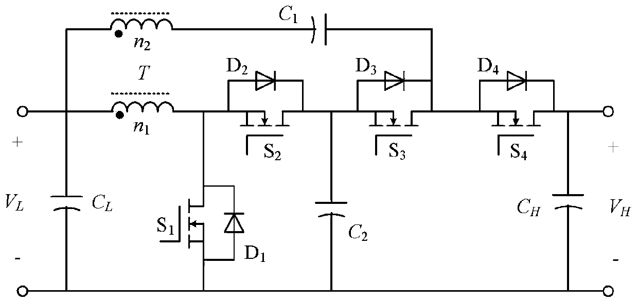 High-transformation ratio bidirectional DC/DC converter based on coupling inductor