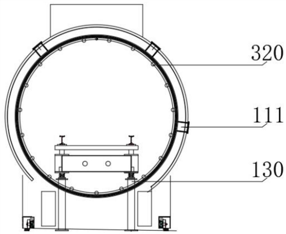 Full-automatic nitriding treatment system for surface treatment of large mold