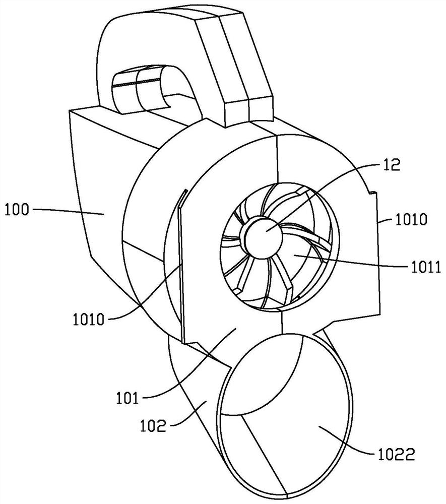 Blowing and sucking conversion device and blowing and sucking fan