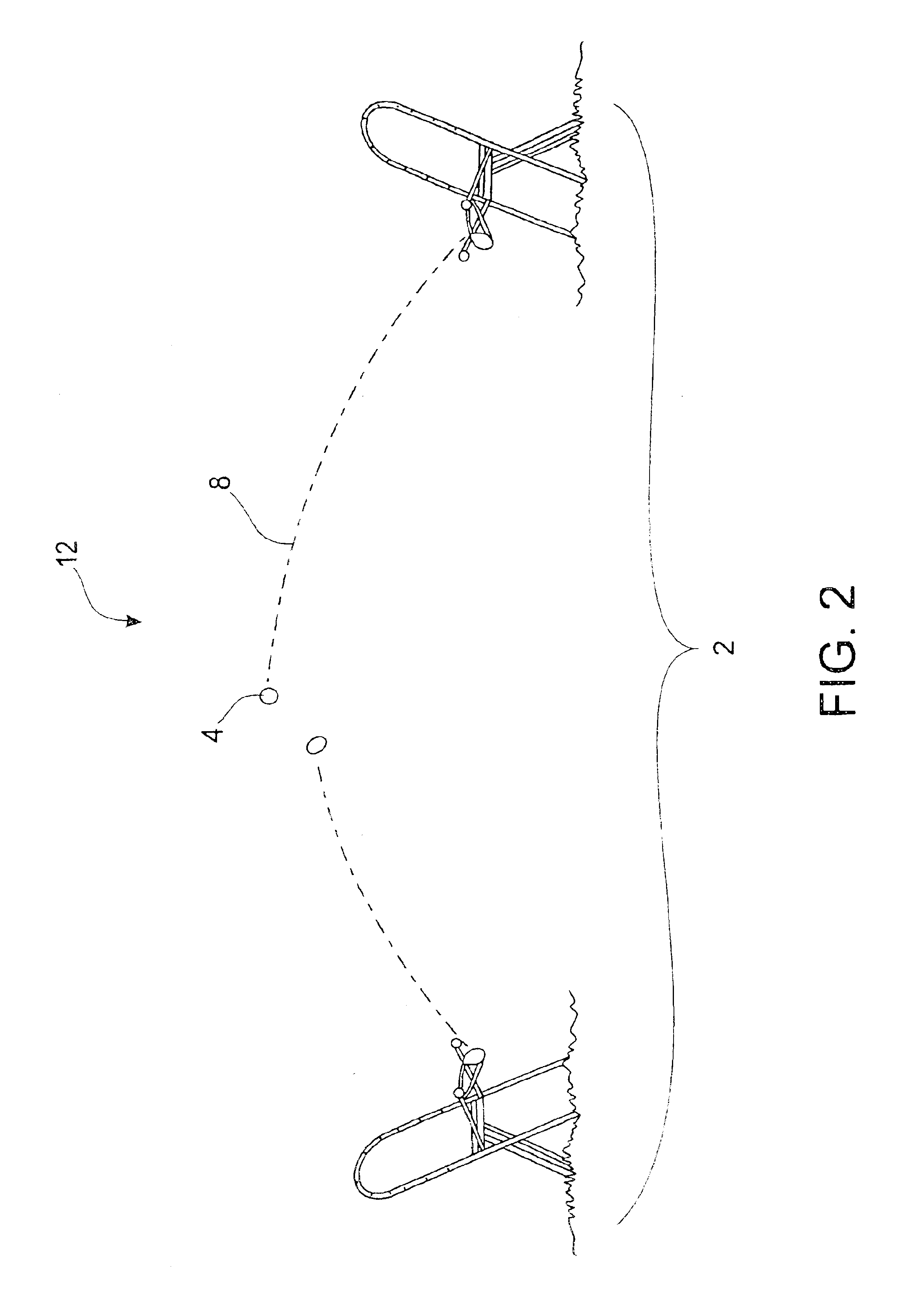 Launching game apparatus and method