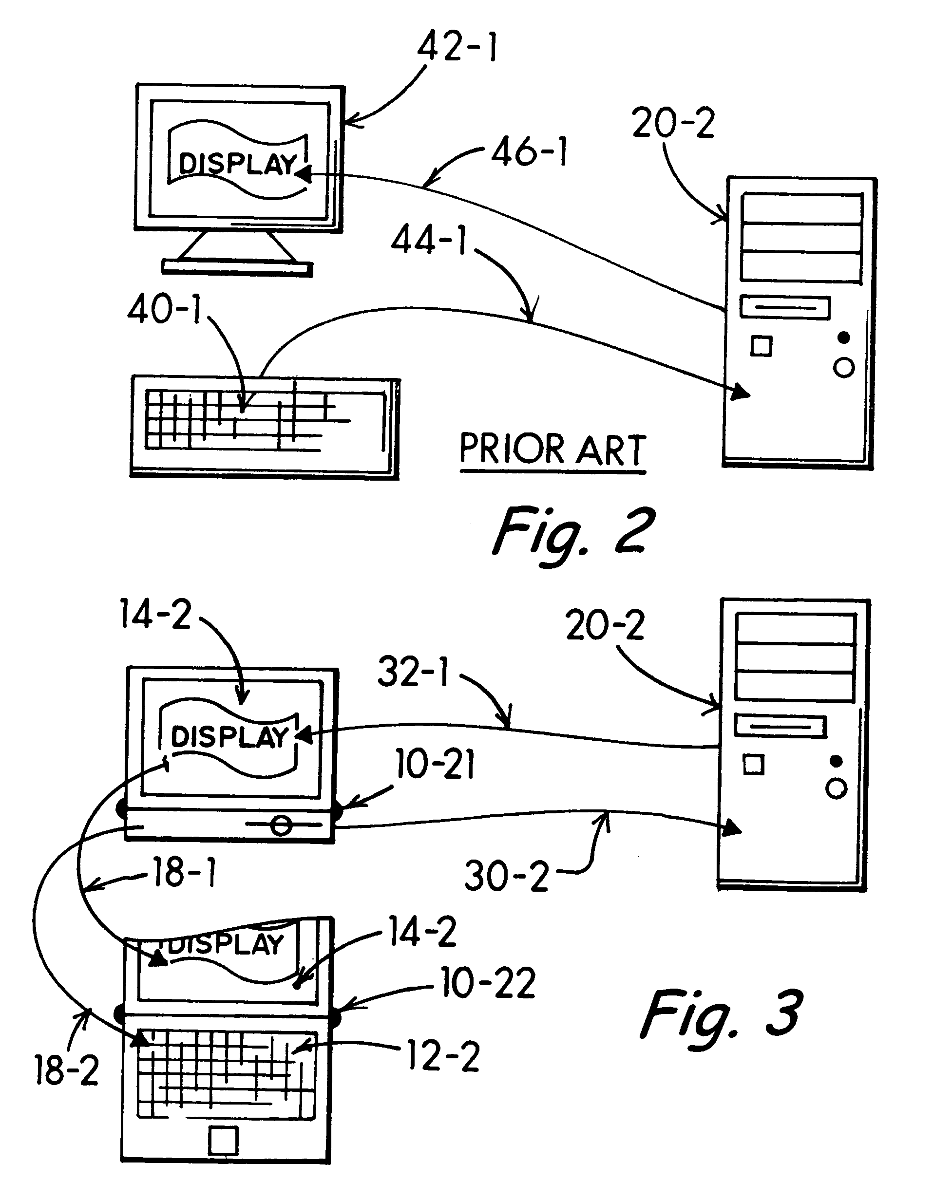 Unitized keyboard and display for desktop personal computer system