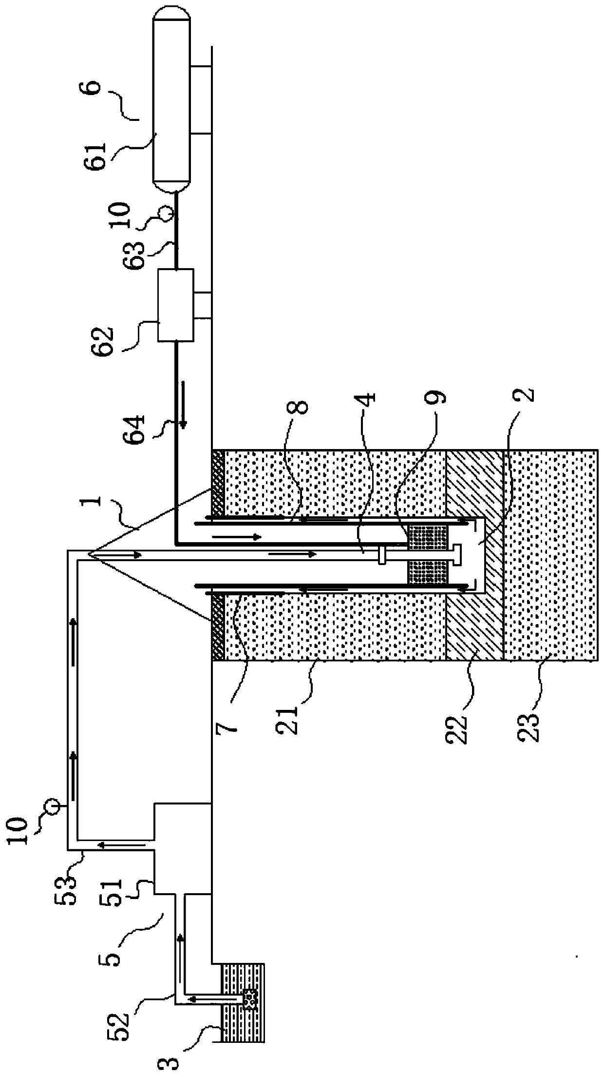 Drilling water stop device and water stop method