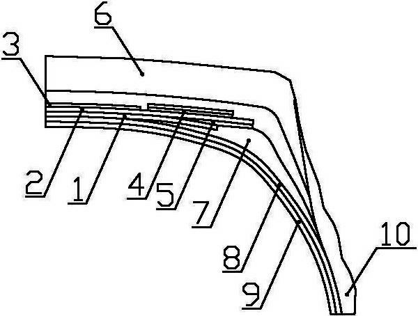 All-steel loading radial tire with zero-degree belted layer structure