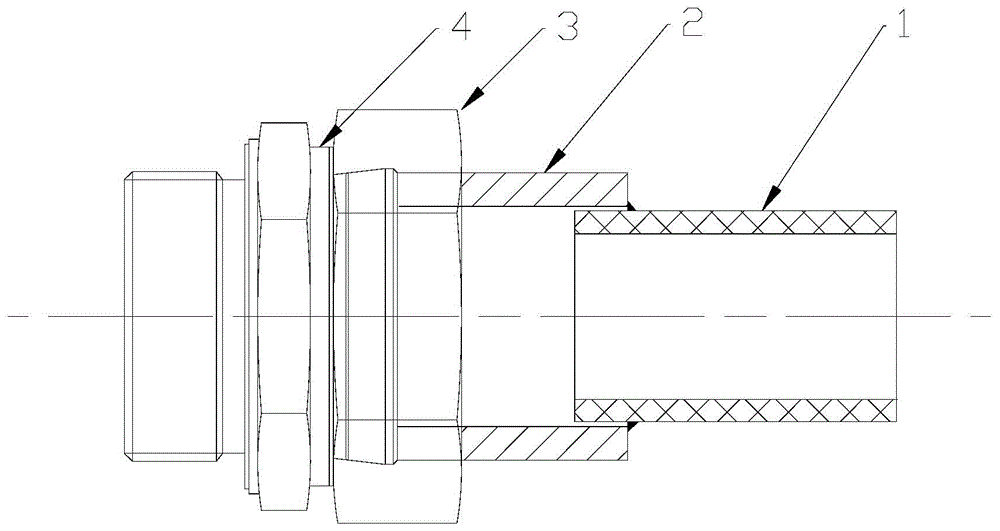 Pressure lubrication system and welded type tube joint device thereof