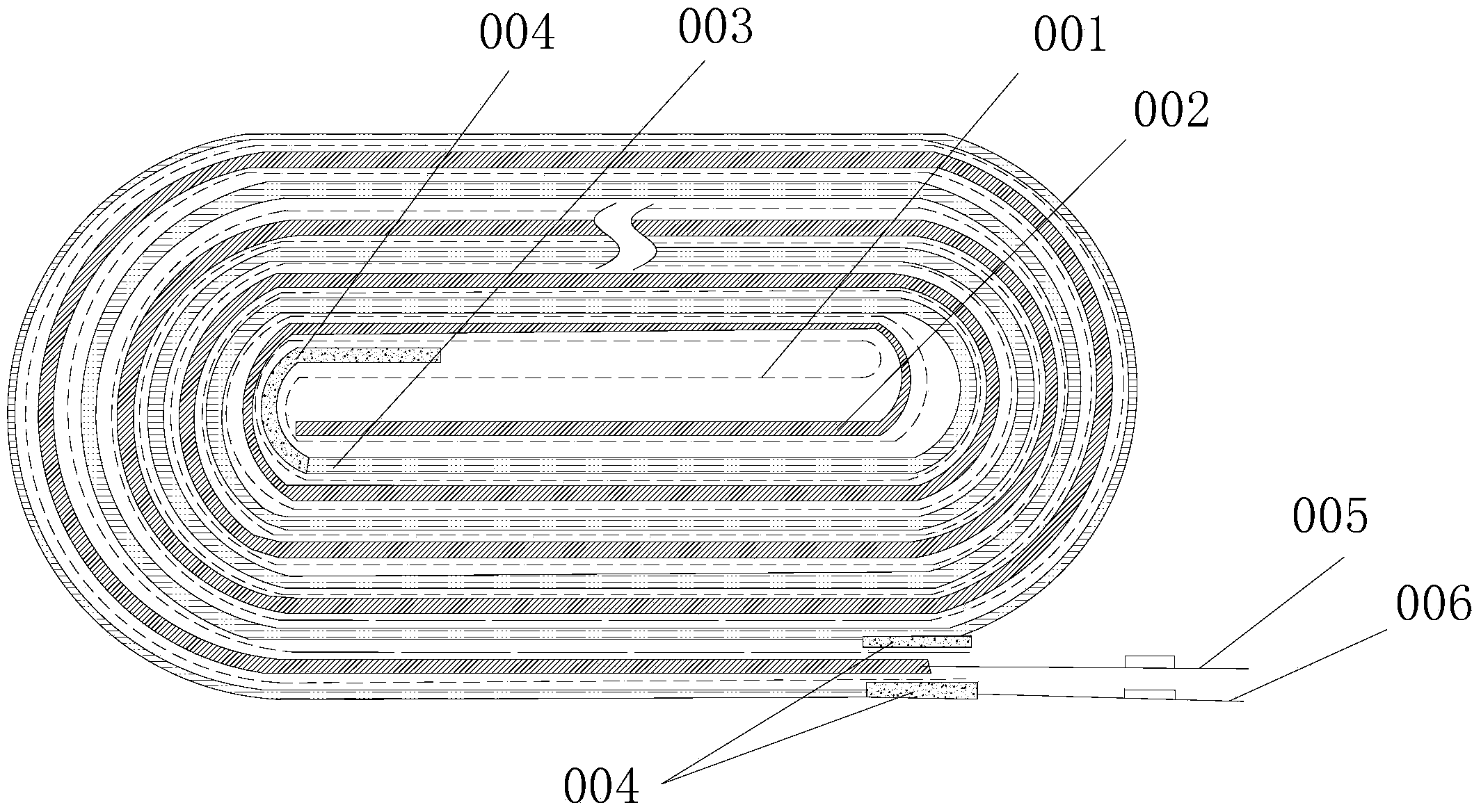 Method for preparing coiled polymer lithium battery and coiled polymer lithium battery