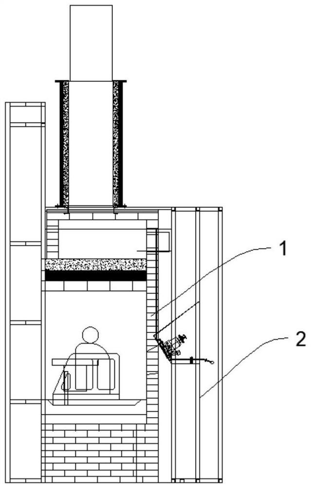 Oxygen-assisted combustion device of cremation equipment in high altitude area