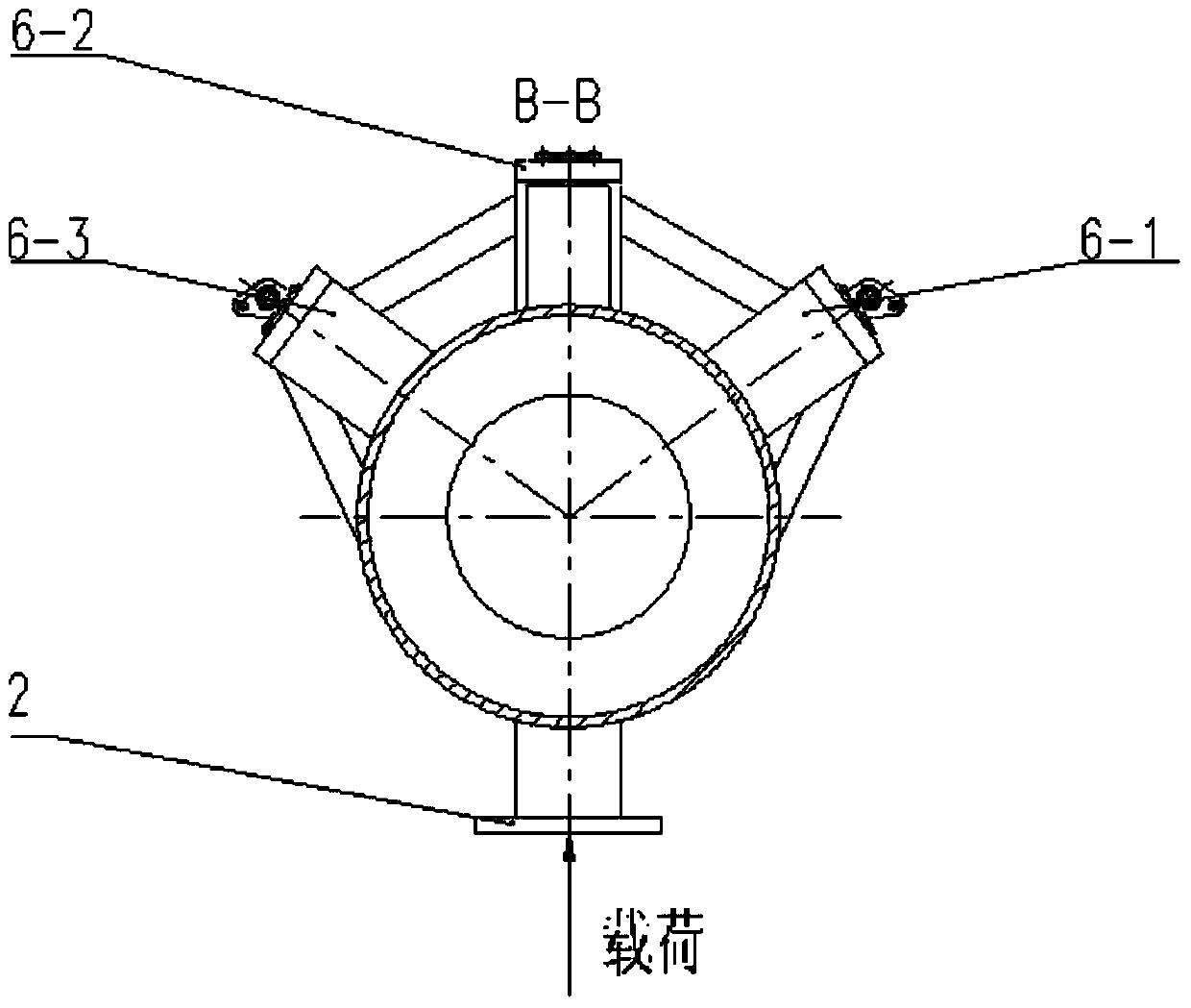 Motor substitution equipment for static force test of airplane wing