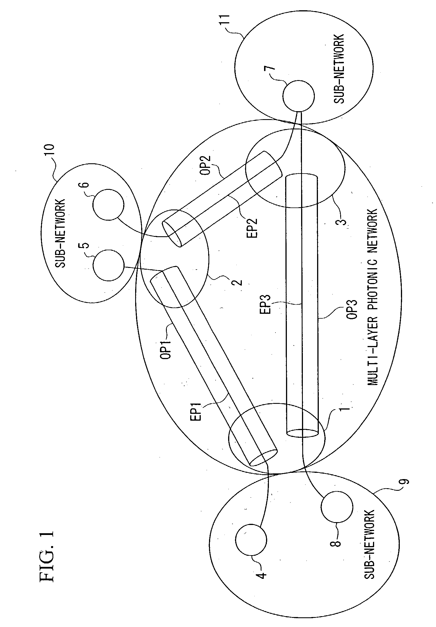 Node used in photonic network, and photonic network