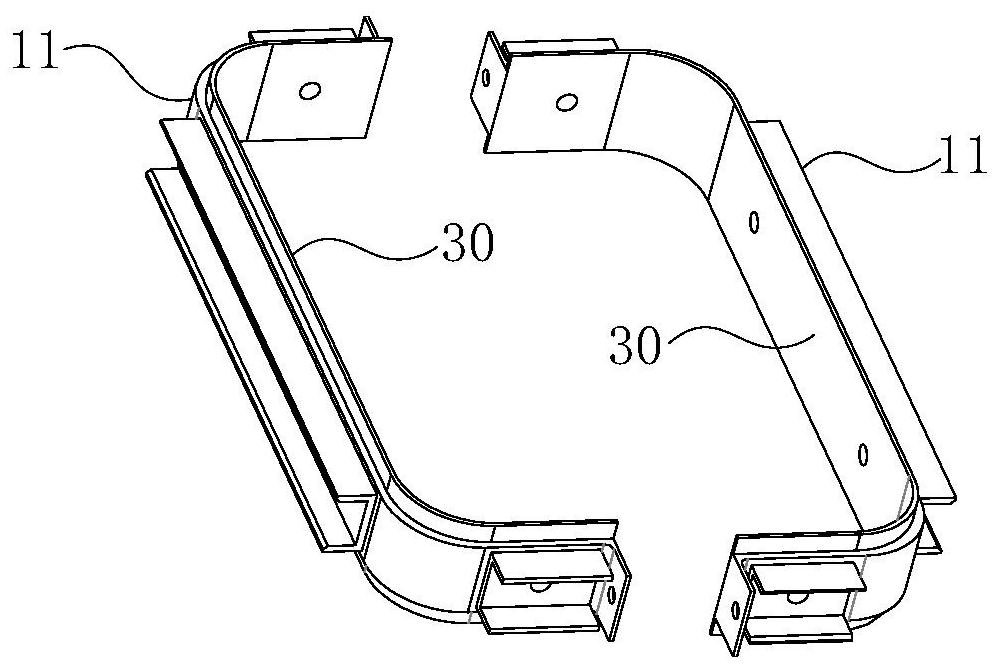 Prefabricated-column-storing and overturn-preventing construction device and method