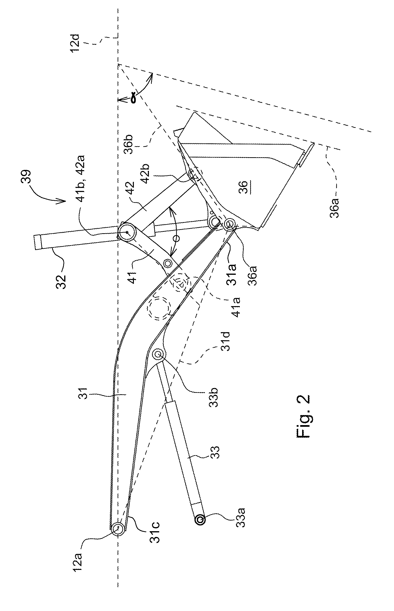 Electronic parallel lift and return to carry or float on a backhoe loader