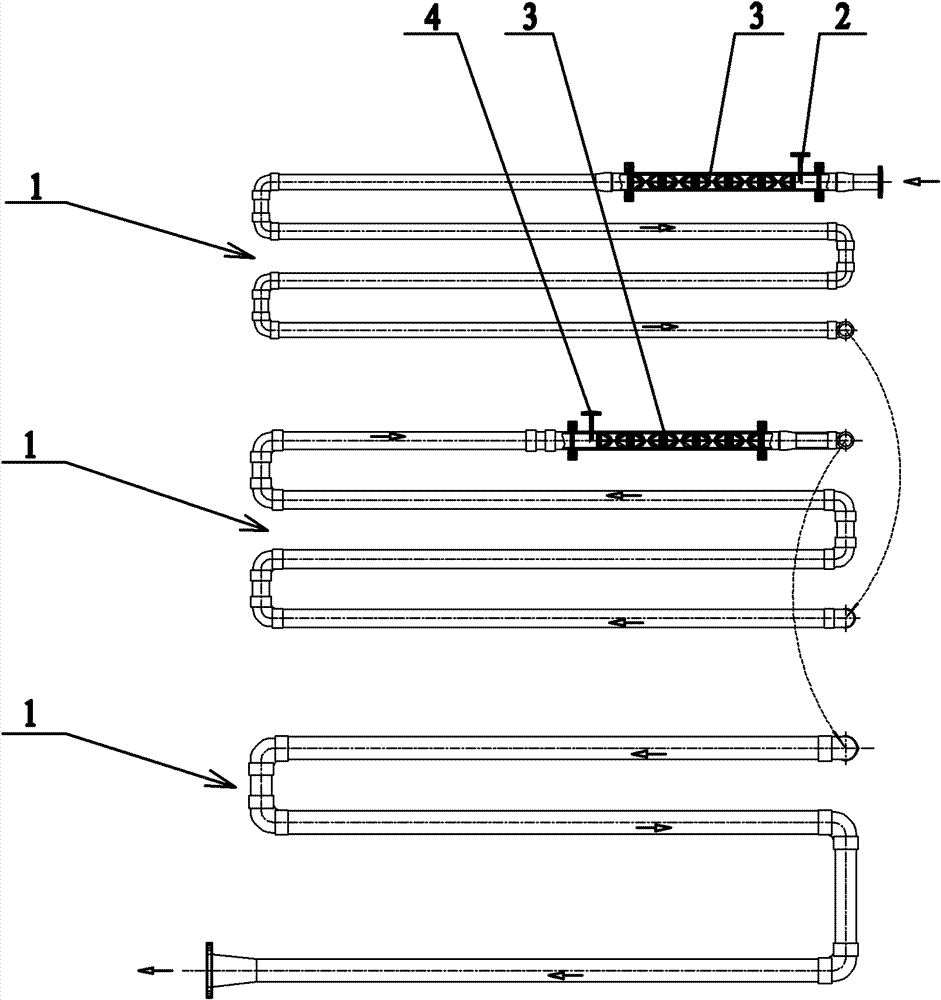 Multilevel pipeline-mixed coacervation device