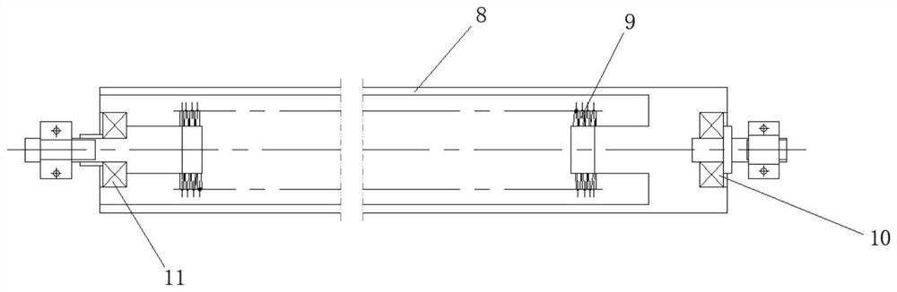 Roller shutter type sun-shading and dust-preventing mechanism based on torsion spring driving and capable of moving in reciprocating mode