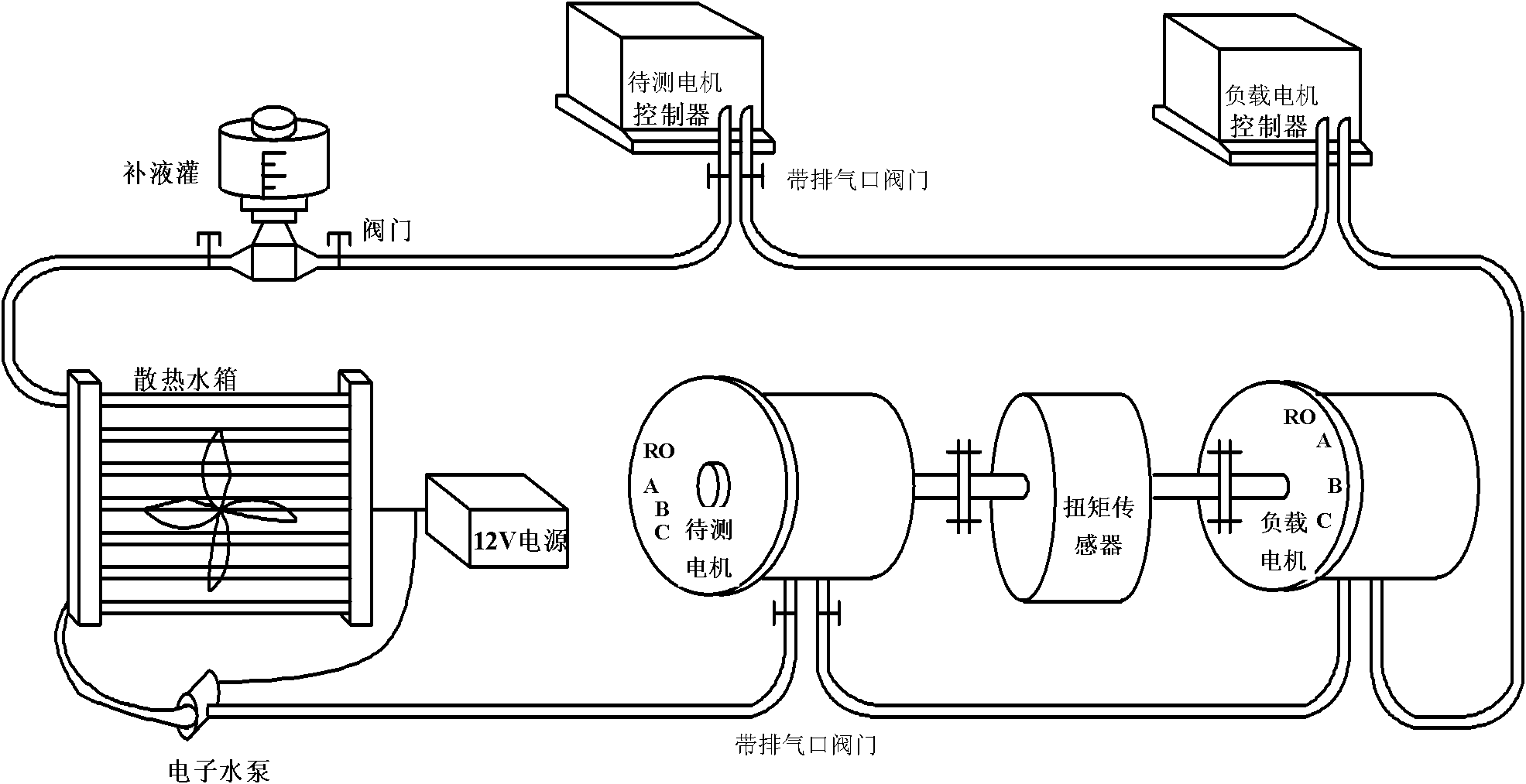 Off-line detection device for driving motor of electric vehicle