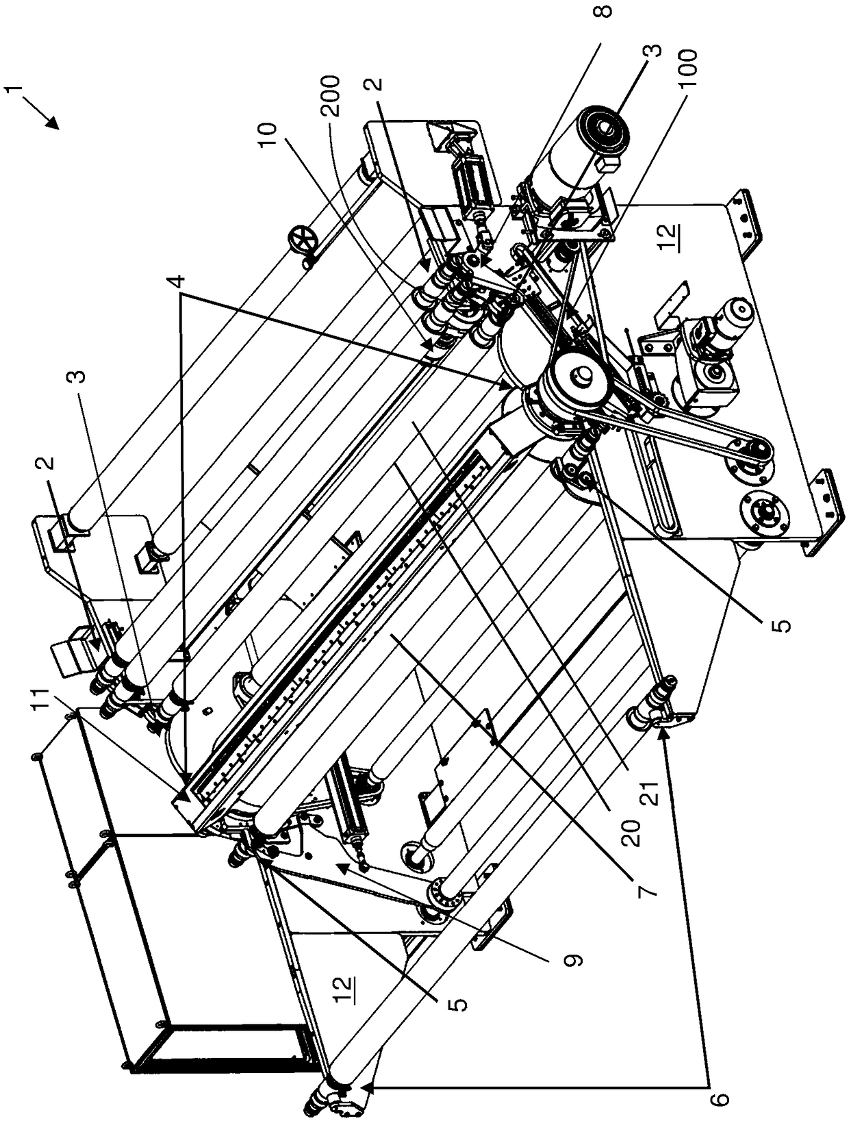 Locking mechanism of fabric coiler
