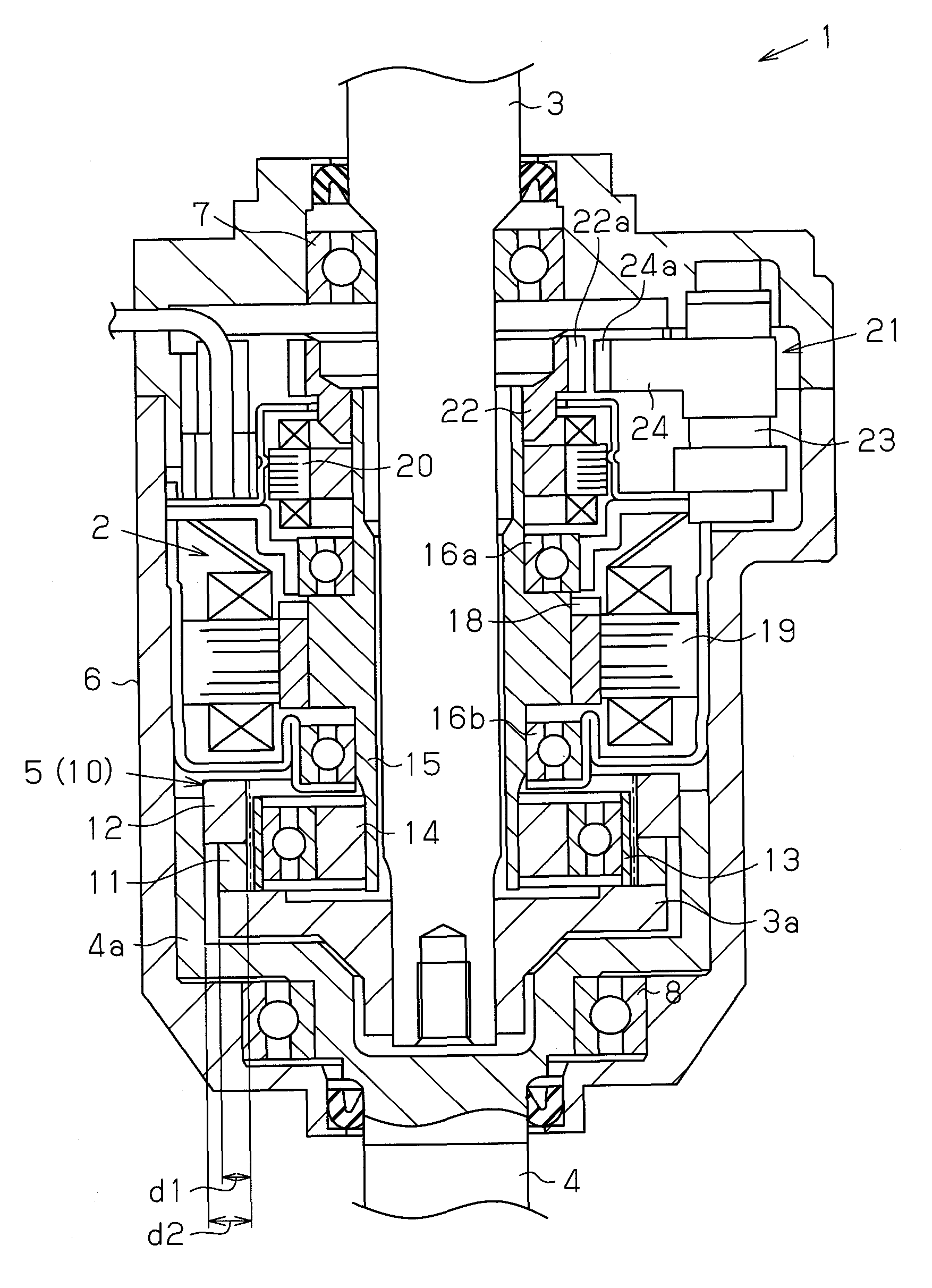 Transmission ratio variable device and steering gear