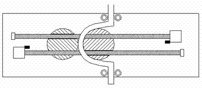 Bending device and method of cable with left and right limiting sensor and for electricity transmission