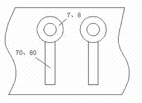 Bending device and method of cable with left and right limiting sensor and for electricity transmission